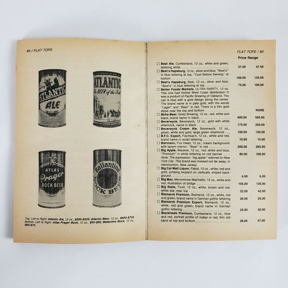 Official Price Guide to Beer Cans and Collectibles 1986 4th Edition House Collec - Picture 7 of 12